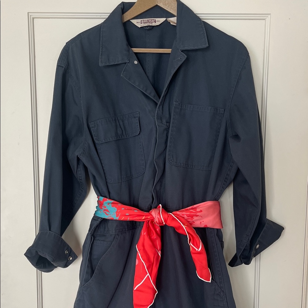Navy workwear jumpsuit